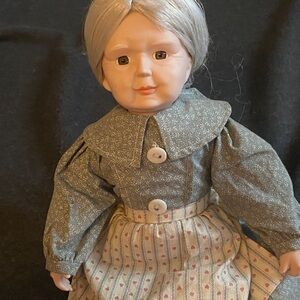Vintage granny core granny doll